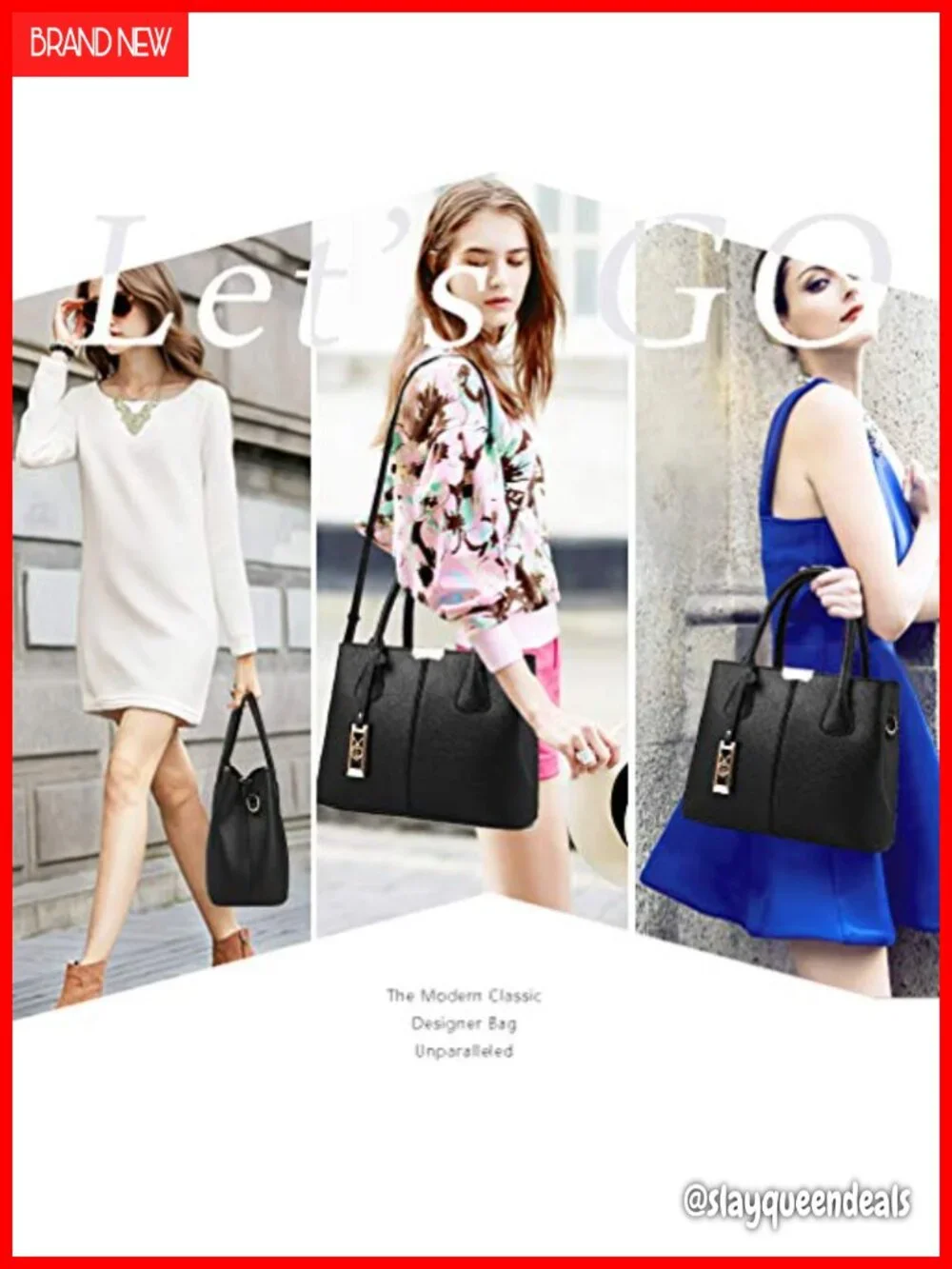 Women's Satchel Purse Top Handle Shoulder Bag Faux Leather Crossbody Tote